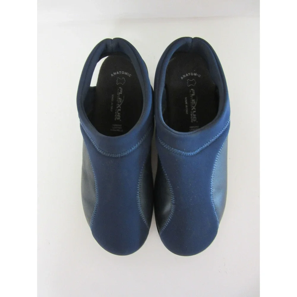 FLEXUS Spring Step Navy 40 Flexia Slingback Comfort Cushioned Lounge Shoes-JB2